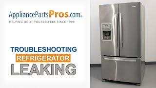 Refrigerator Leaking Water: Top 8 Reasons & Fixes - Kenmore, Whirlpool, Frigidaire, GE & more