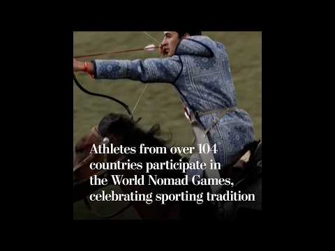 Athletes from over 104 countries participate in the World Nomad Games