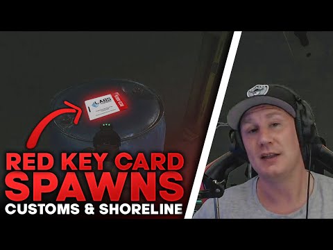Red Keycard Spwans Shoreline/Küste, Costums/Zollgelände - Escape From Tarkov