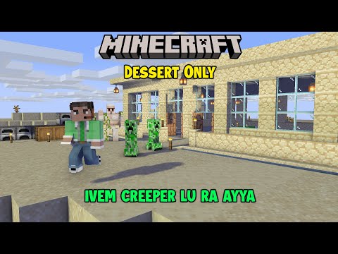 New Base In Desert Only Biome | Minecraft In Telugu | GMK GAMER