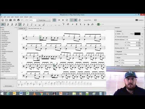 Inserting drums notation on musescore 3 (Some tricks)