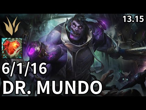 Dr. Mundo Jungle vs Lee Sin - EUW Diamond | Patch 13.15