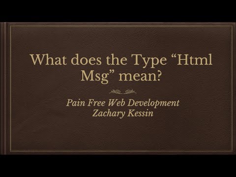 What is the Html Msg Type in Elm?