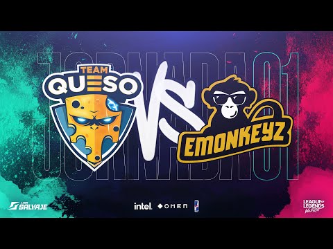 TEAM QUESO vs EMONKEYZ | JORNADA 1 | SPLIT 1 |  LIGA SALVAJE 2021 |