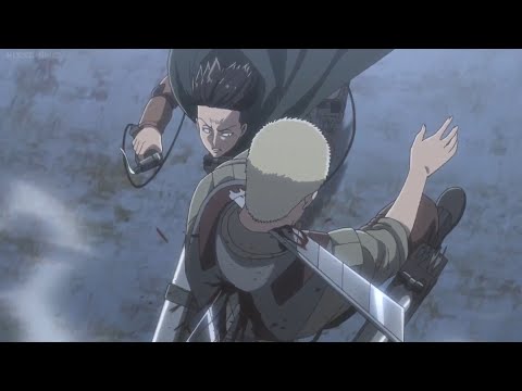 Levi Attack Reiner and Beast Titan Attack The Scout - Attack on Titan Season 3 Part 2 ( HD )