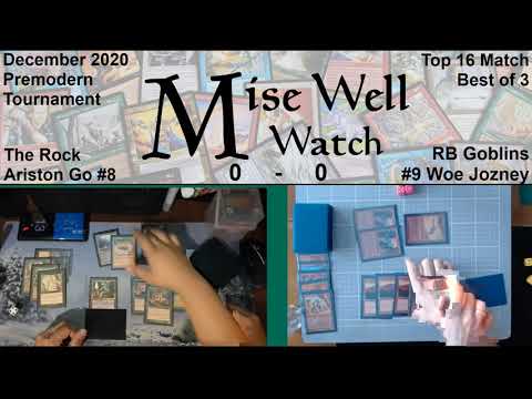 December 2020 Premodern Monthly - Top 16 Match - The Rock vs RB Goblins