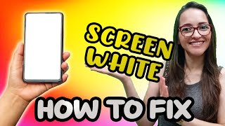 Cell Phone with WHITE SCREEN - How to fix the DISPLAY