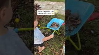 Let the kids help! - Children's Wheelbarrow #yardwork