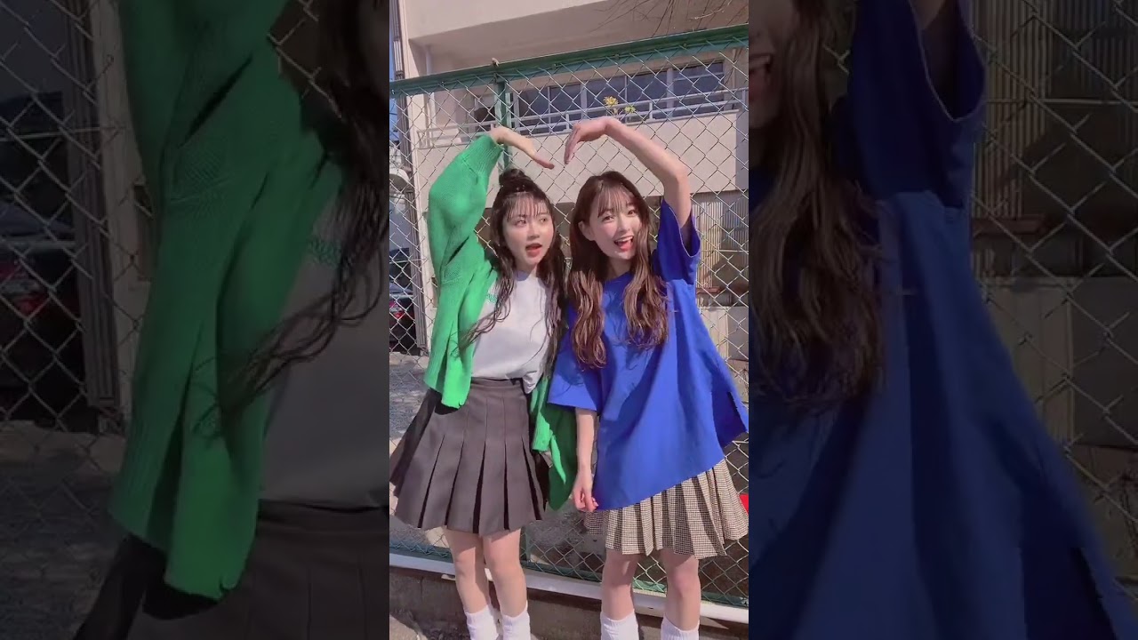 桃梨コンビのおそろコーデ👧🏻💖👧🏻       yukaaa0721xx momona428