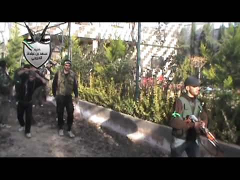 انتشار مقاتلي كتيبة سعد بن عبادة الخزرجي على خطوط البجهة الأمامية في الغوطة الشرقية ضمن معركة "الطريق إلى الجنة"