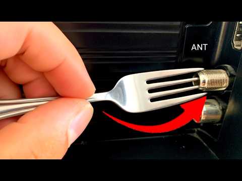 Insert the fork into the TV and watch all the channels in the world!