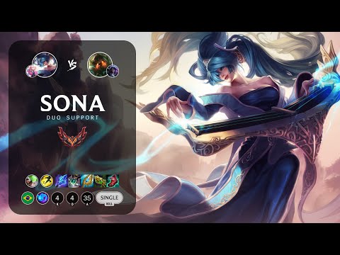 Sona Support vs Nautilus - BR Grandmaster Patch 12.21
