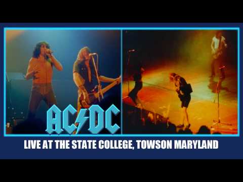 AC/DC Bad Boy Boogie LIVE: At The State College Towson Maryland October 16, 1979 HD