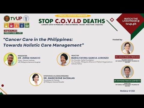 Webinar #158 ("Cancer Care in the Philippines: Towards Holistic Care Management")