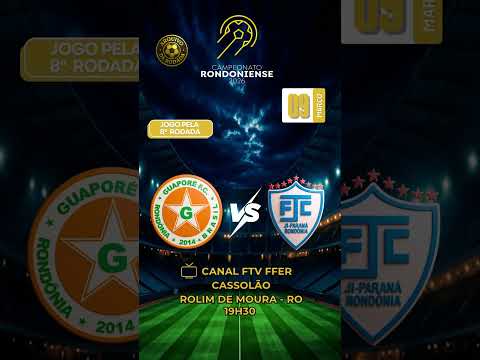 💥HOJE TEM CAMPEONATO RONDONIENSE! JOGO PELA RODADA 8! #futebol #estaduais2026 #shortsfutebol