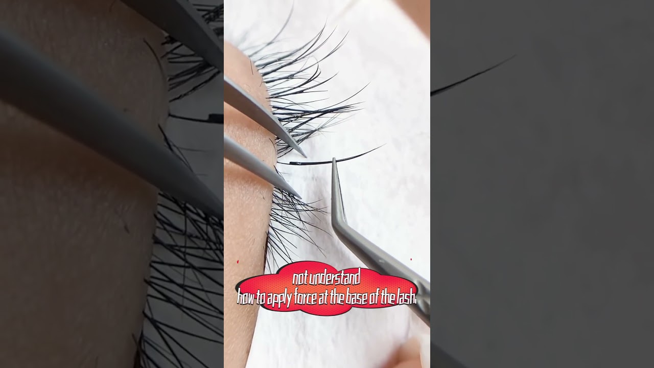 Beginner artists how to make lash extensions more secure.#eyelashextensions #lashextensions