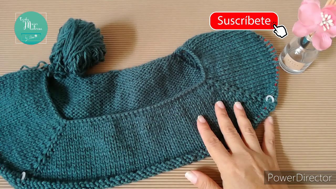 COMO CALCULAR PUNTOS DE INICIO // Jersey Top Down Cuello Redondo Manga Ranglan // Dos Agujas