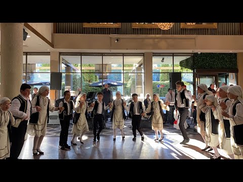 Greek dancers perform at the Hellenic Club of Canberra