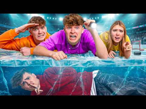 HIDE and SEEK at the ice hockey stadium 🧊 🏒