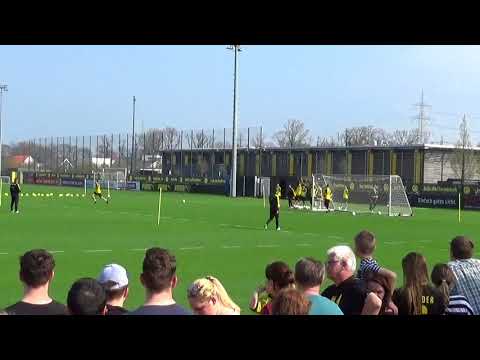 BVB-Training: Sprints und schnell ausgeführter Torschuss