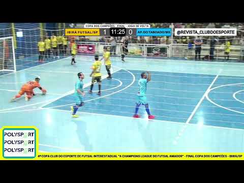 IBIRÁ FUTSAL/SP 3 X 1 APARECIDA DO TABOADO/MS