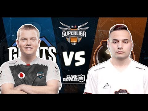 VODAFONE GIANTS  VS PENGUINS | Clash Royale Superliga Orange 2018