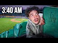 Overnight Challenge Inside MLB Stadium