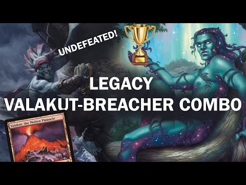 UNDEFEATED! TREASURE OF THE VOLCANO! Legacy Bant Valakut-Breacher Combo with Day's Undoing Dryad MTG