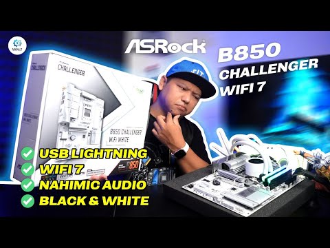 ASROCK Punya Mobo Gaming Baru ! ASROCK B850 CHALLENGER WIFI White