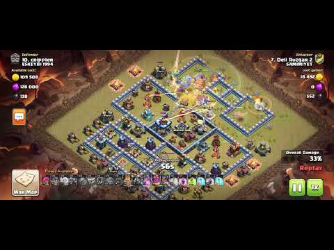 Clan War Best Attack CRIPPLER vs ruzgar