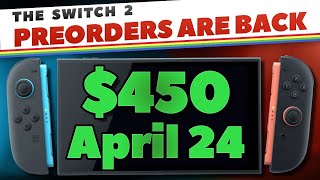 Switch 2 Preorder Date Announced + Pricing Changes!