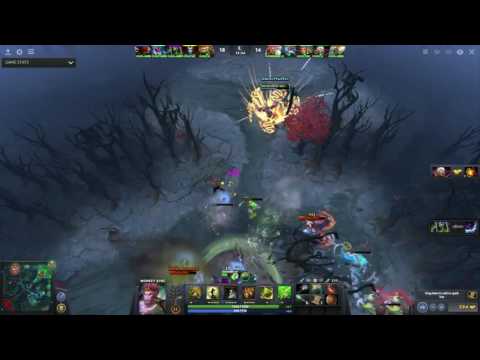 Dota 2 good teamfight on forest