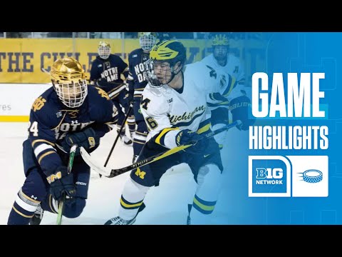 Notre Dame vs. Michigan | Highlights | Big Ten Hockey | 01/10/26