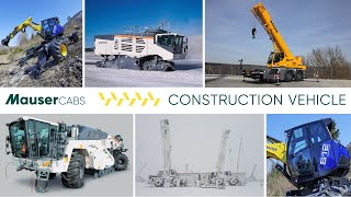 CONSTRUCTIONS VEHICLES CAB safety Cabs Excavator Soil Stabilizer Cold Recycler mobile Cranes