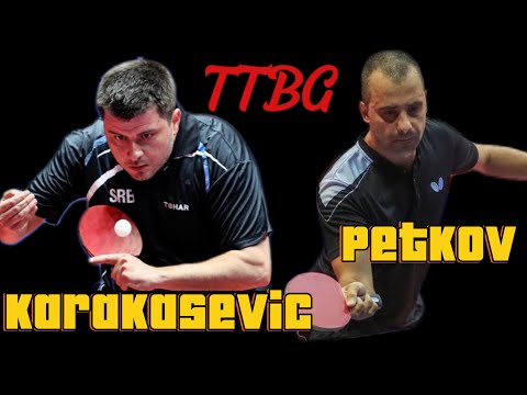 Alexander Karakasevic Serbia - Vladimir Petkov Bulgaria Men Serbian table tennis super league