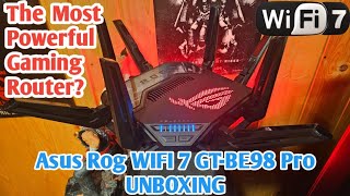 I Unboxed The Most Powerful Router Ever! ASUS ROG GT-BE98 PRO First Quad-Band WiFi 7 Gaming Router!
