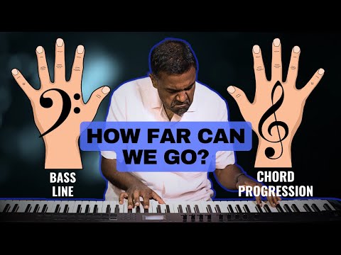 Train your HANDS together with SIMPLE Chord Progression & Bass Line - Hand Independence Tutorial