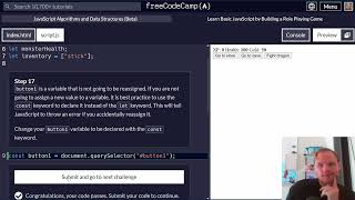 Download the video "Learn Basic JavaScript by Building a Role Playing Game | FreeCodeCamp"