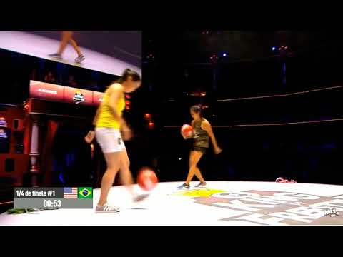 CAIT(USA) VS MARISA(BRAZIL) [TOP-8 FEMALE BATTLES]|| KING OF FREESTYLE 2018