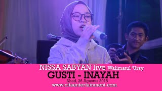 Download lagu YA MAULANA - NISSA SABYAN LIVE 2018 (PERNIKAHAN GUSTI - INAYAH) mp3 Download lagu YA MAULANA - NISSA SABYAN LIVE 2018 (PERNIKAHAN GUSTI - INAYAH) mp3