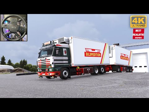 Scania 143M V8 Realistic Driving on Nordic Horizons #moza #truck #realistic #driving