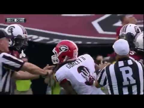 2014 USC vs Georgia - Todd Gurley Headbutt