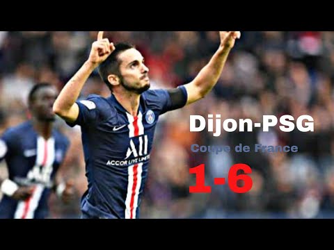 Résumé des Buts Dijon-PSG 1-6 | Coupe de France | Quart de Finale | 12/02/20