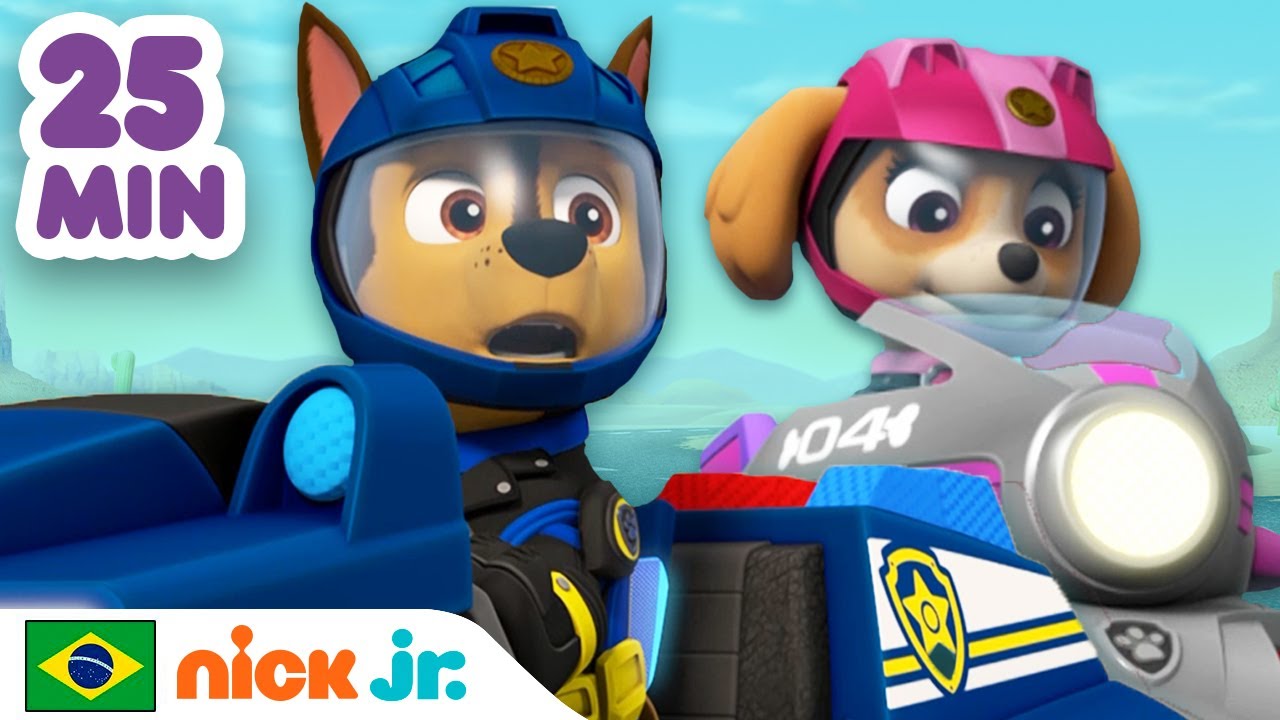 Patrulha Canina | 35 MINUTOS de Moto-Filhotes! | Nick Jr. em Português