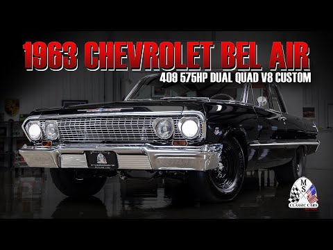 1963 Chevrolet Bel Air 409 575HP Dual Quad V8 Custom