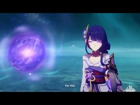 Raiden Ei and Raiden Makoto's farewell but sadder | Genshin Impact