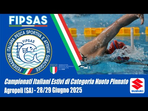 1^ sessione - Campionati Italiani Estivi Categoria Nuoto Pinnato - 28 Giugno 2025