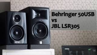 Behringer Studio 50USB vs JBL LSR305 || Sound Demo