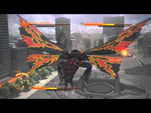 GODZILLA PS4 versus mode : Battra (Adult) vs. Battra (Larva) vs. Godzilla 2014