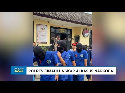 POLRES CIMAHI UNGKAP PULUHAN KASUS NARKOBA DENGAN PULUHAN TERSANGKA
